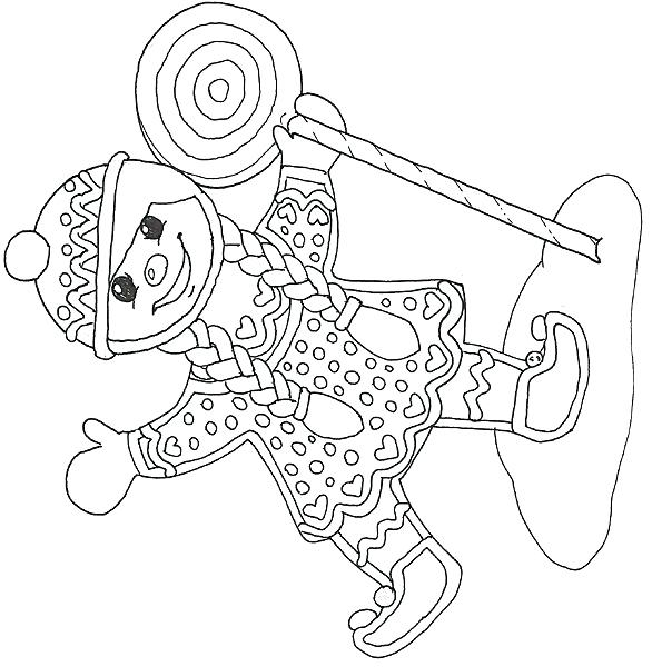 586x600 Gingerbread Girl Coloring Page Coloring Pages Of A Girl Coloring