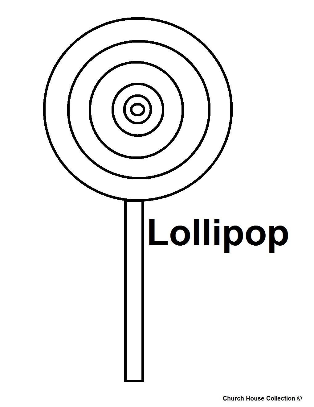 1019x1319 Lollipop Coloring Page