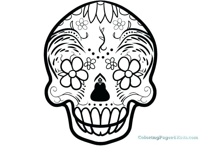 700x500 Printable Sugar Skull Coloring Pages