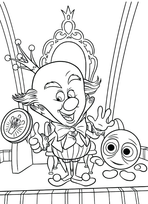 600x823 Wreck It Ralph Coloring Pages King Candy The Ruler Of Sugar Rush