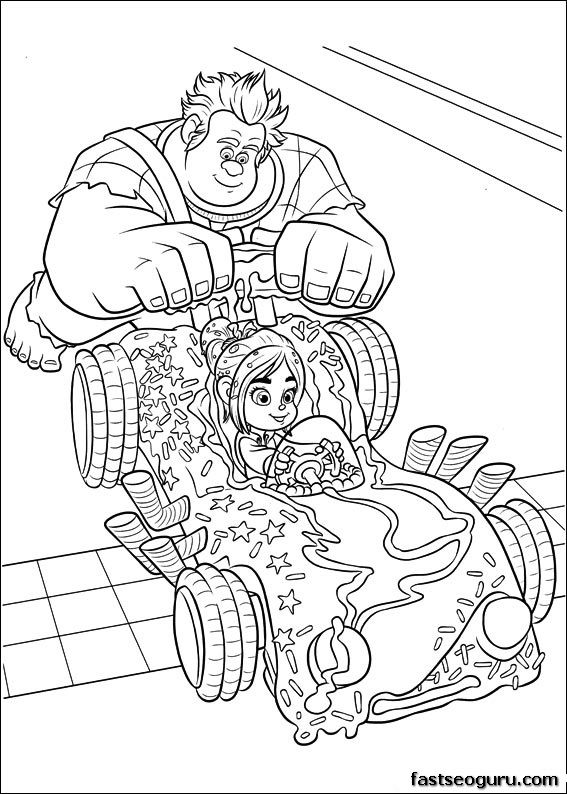 567x794 Best Coloring Pages Wreck It Ralph Images