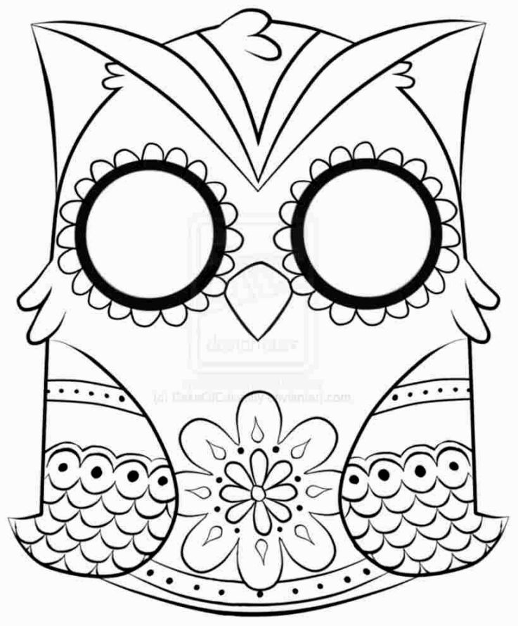 737x890 Hello Kitty Sugar Skull Coloring Page