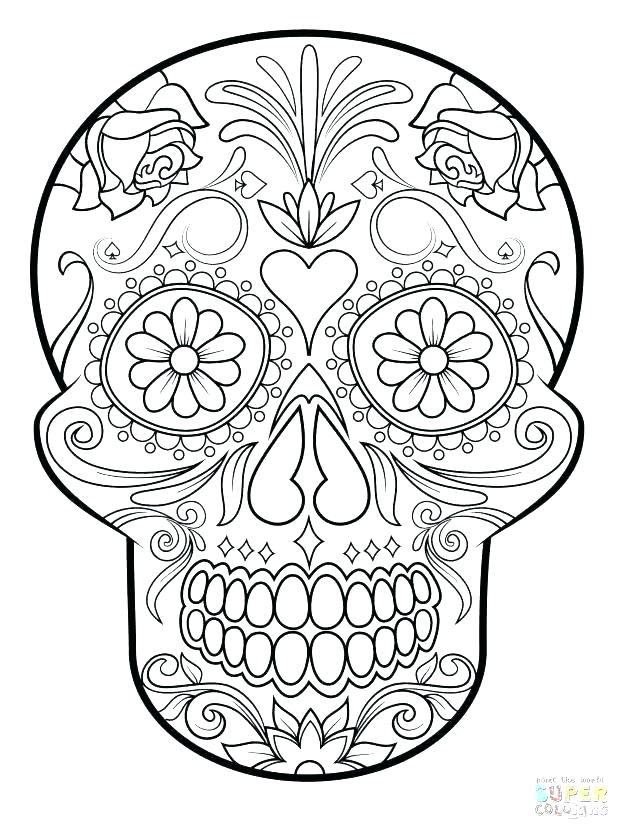 Sugar Skull Cat Coloring Pages at GetDrawings | Free download