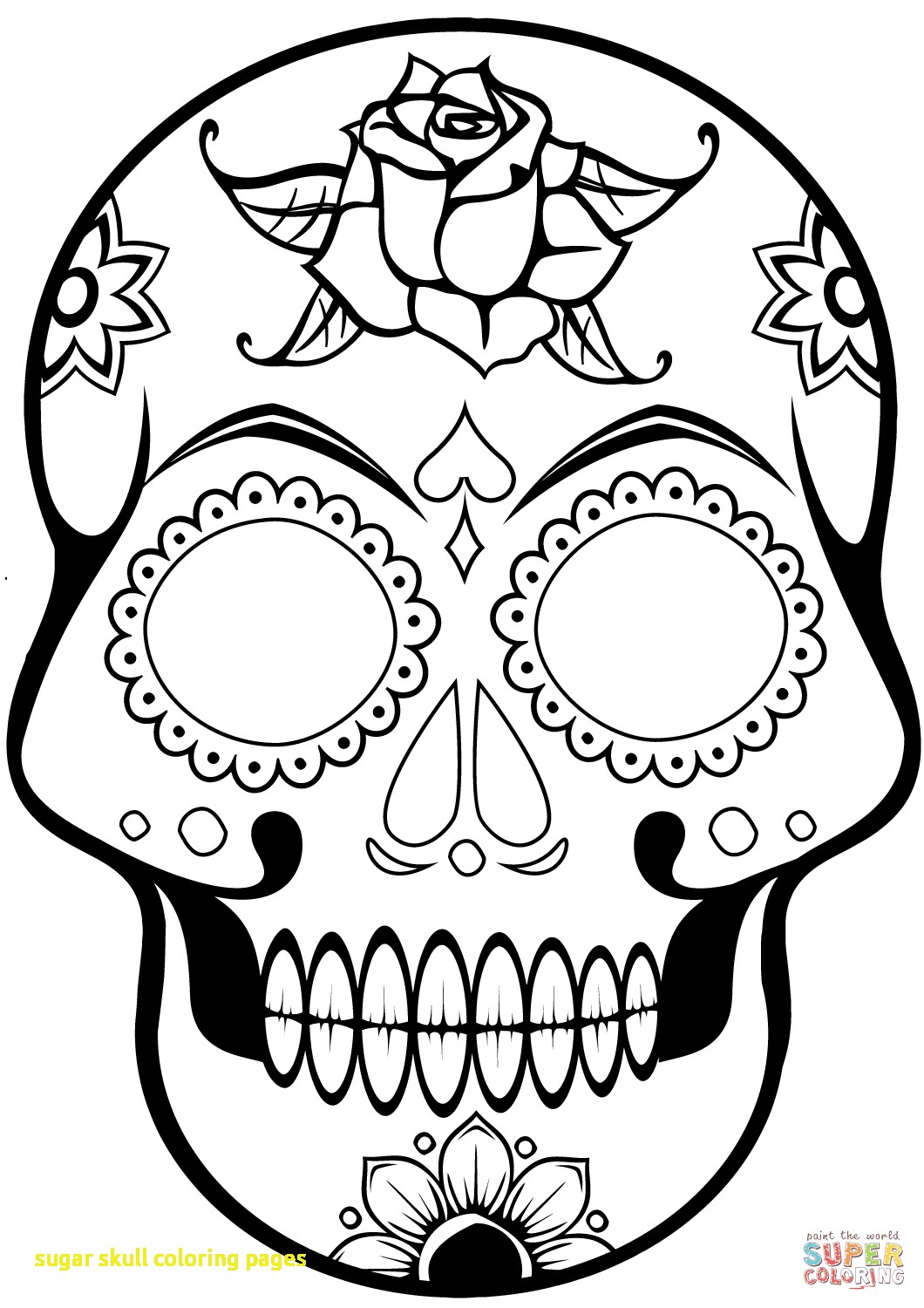 1060x1500 Sugar Skull Coloring Pages With Coloring Pages Dazzling Day