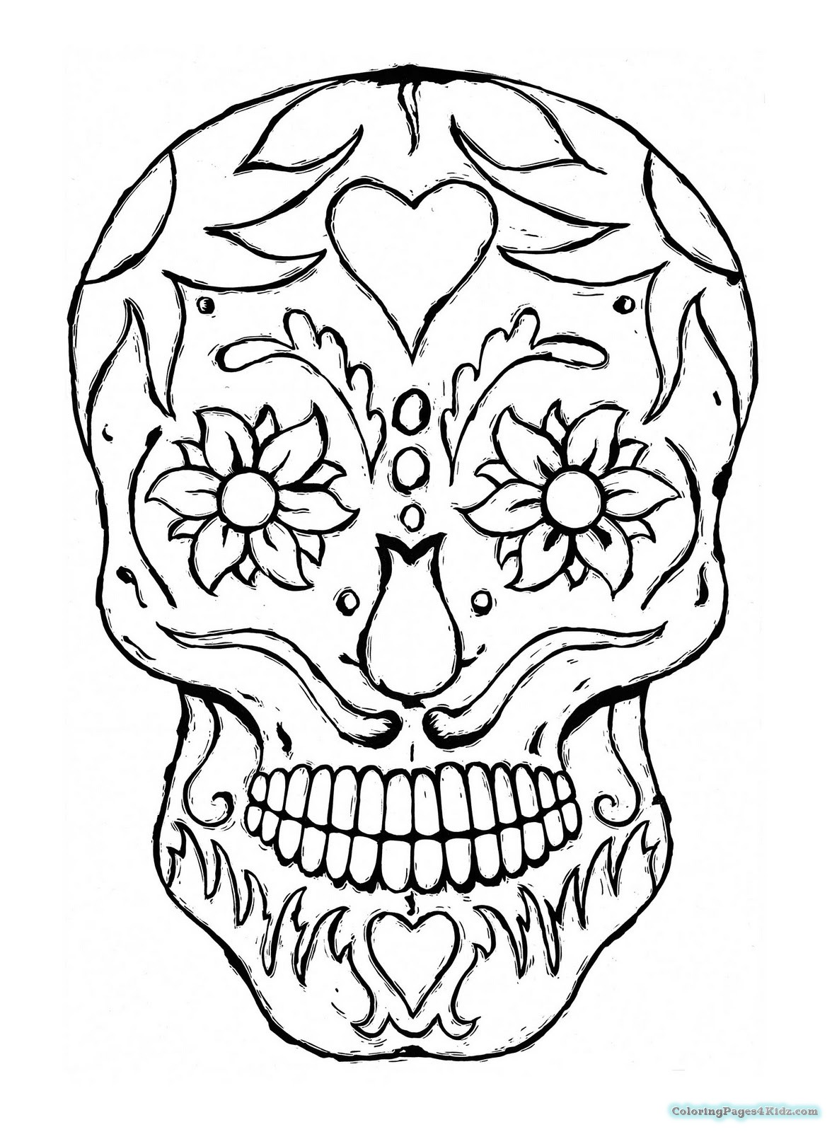 1176x1600 Sugar Skull Coloring Pages For Adults Coloring Pages For Kids