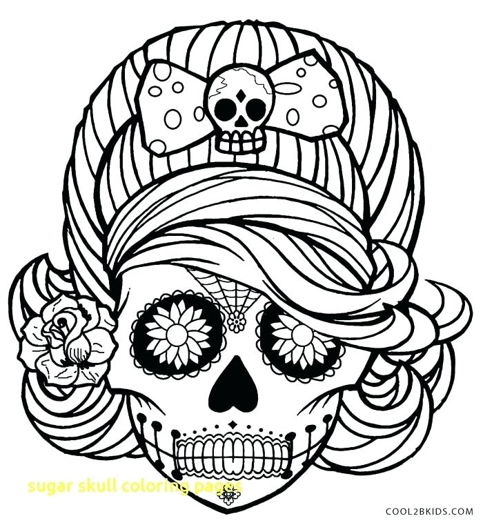 700x761 Skulls Coloring Pages Sugar Skull Coloring Pages With Sugar Skull