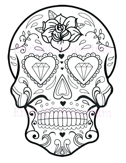 500x647 Candy Skull Coloring Pages As Well As Sugar Skull Coloring Pages