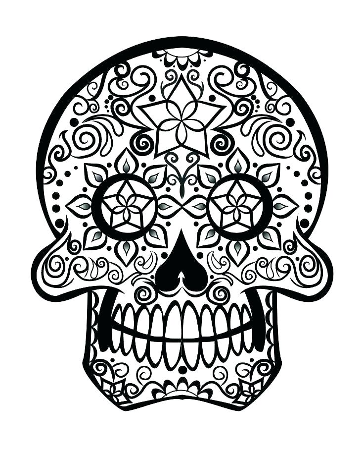 736x920 Candy Skull Coloring Pages Plus Sugar Skull Coloring Pages Star