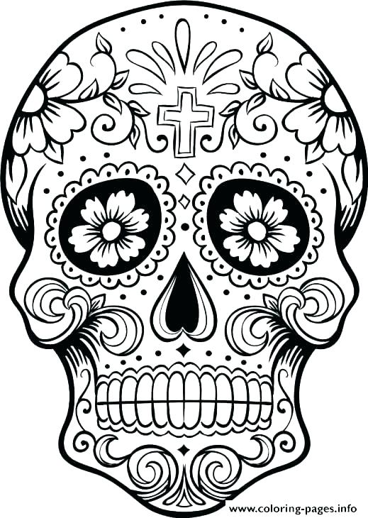 519x730 Coloring Sheets To Print Skull Coloring Pages To Print Skull
