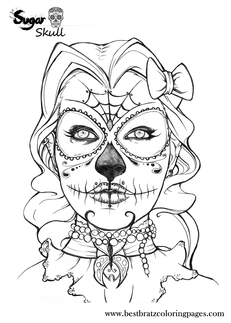 800x1120 Owl Sugar Skull Coloring Pages