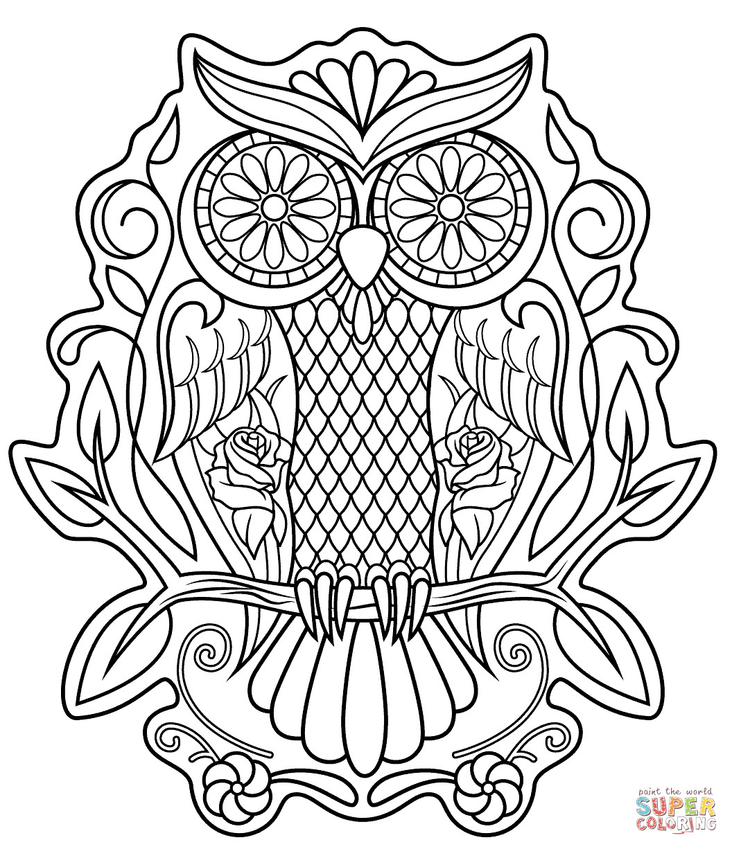 1056x1226 Coloring Pages Of Sugar Owl
