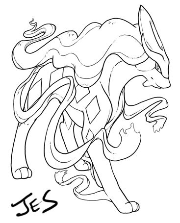 367x455 Suicune Color Me