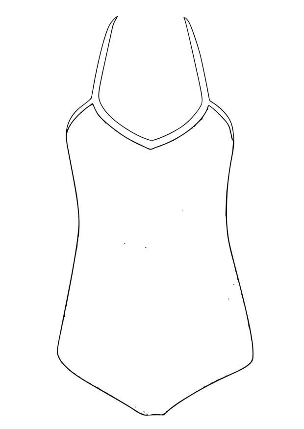 620x875 Coloring Page Bathing Suit