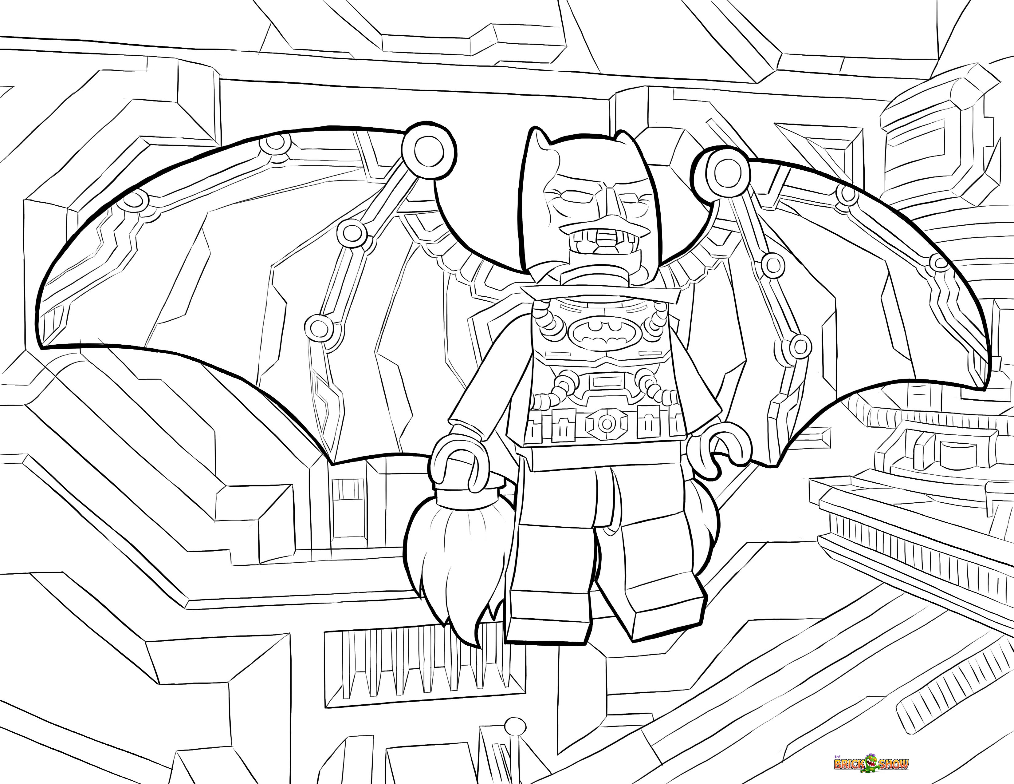 3300x2550 Lego Batman Space Suit Coloring Page, Printable Sheet