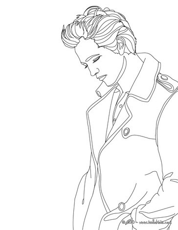 364x470 Robert Pattinson In Men's Suit Coloring Pages