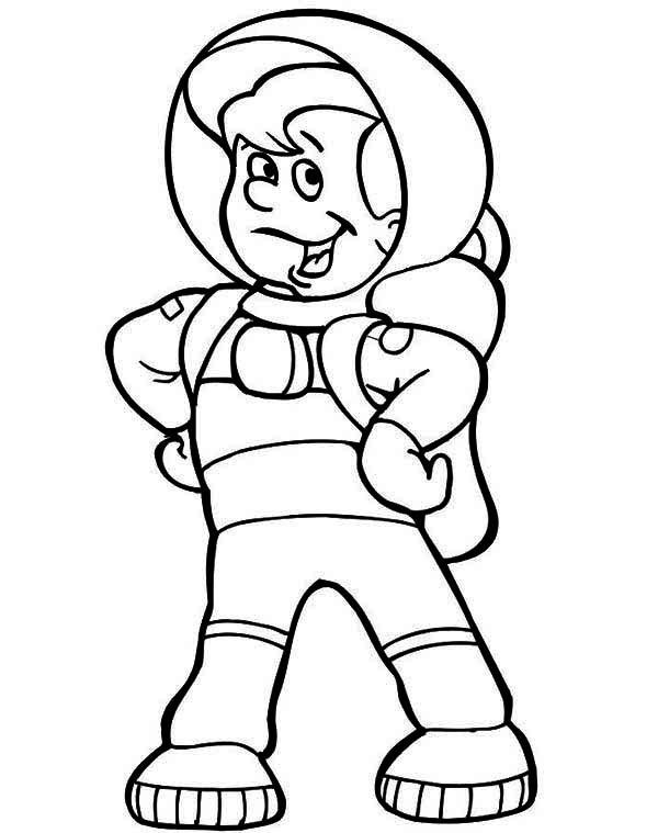 600x759 Space Suit Coloring Page