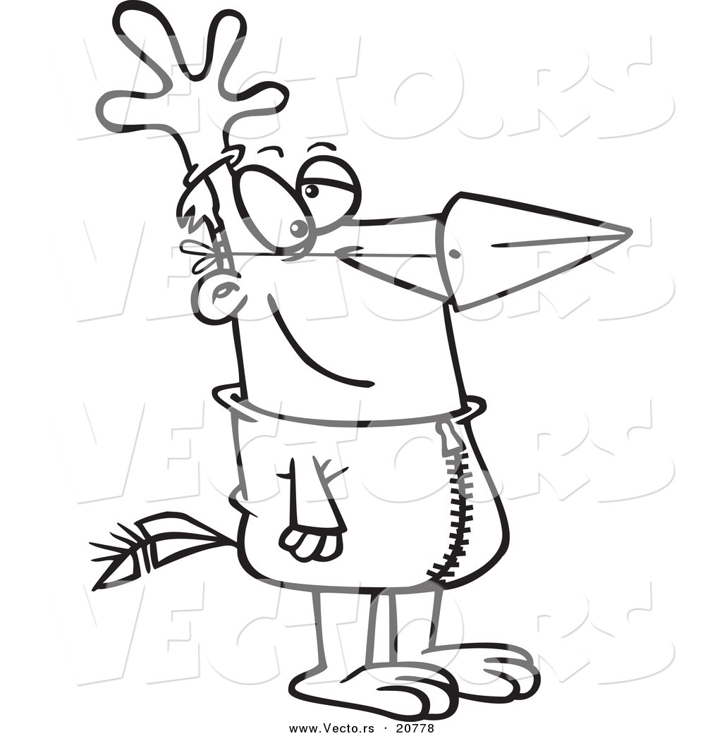1024x1044 Vector Of A Cartoon Man In A Chicken Suit