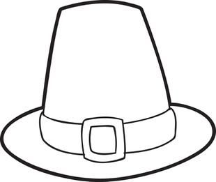 310x261 Pilgrim Hat Coloring Pages
