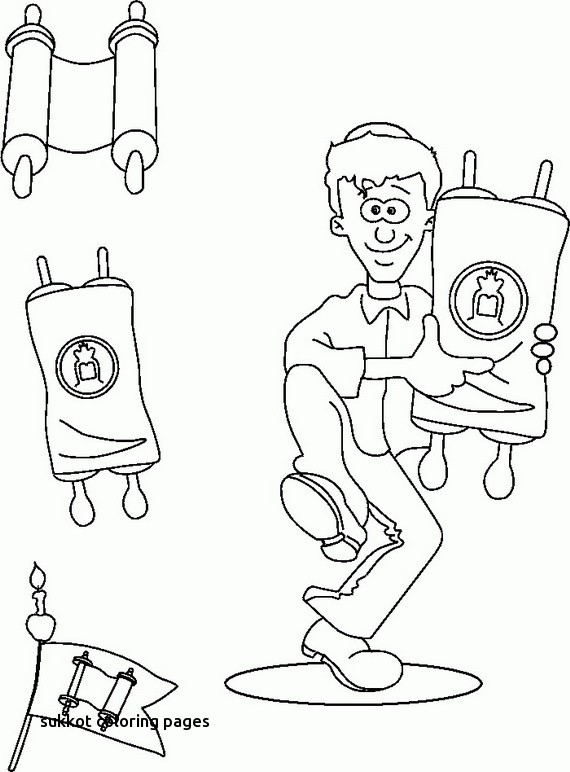 570x772 Sukkot Coloring Pages