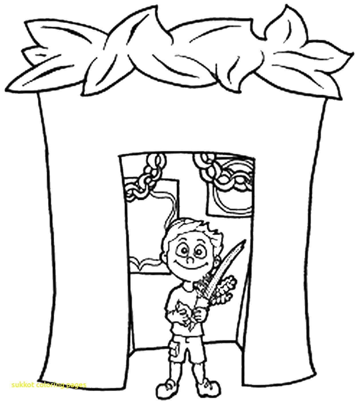 1258x1400 Sukkot Coloring Pages