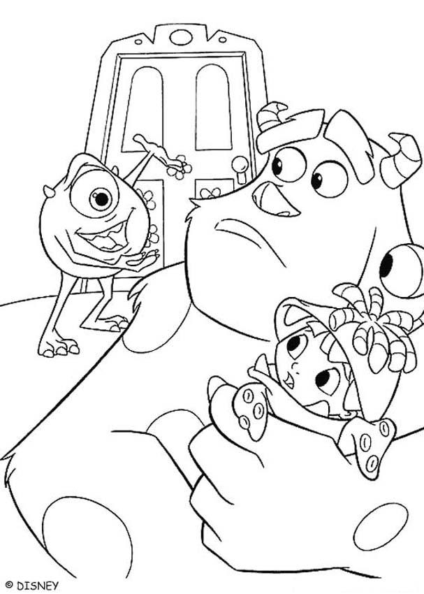 607x850 Mike Wazowski And Sulley Coloring Pages
