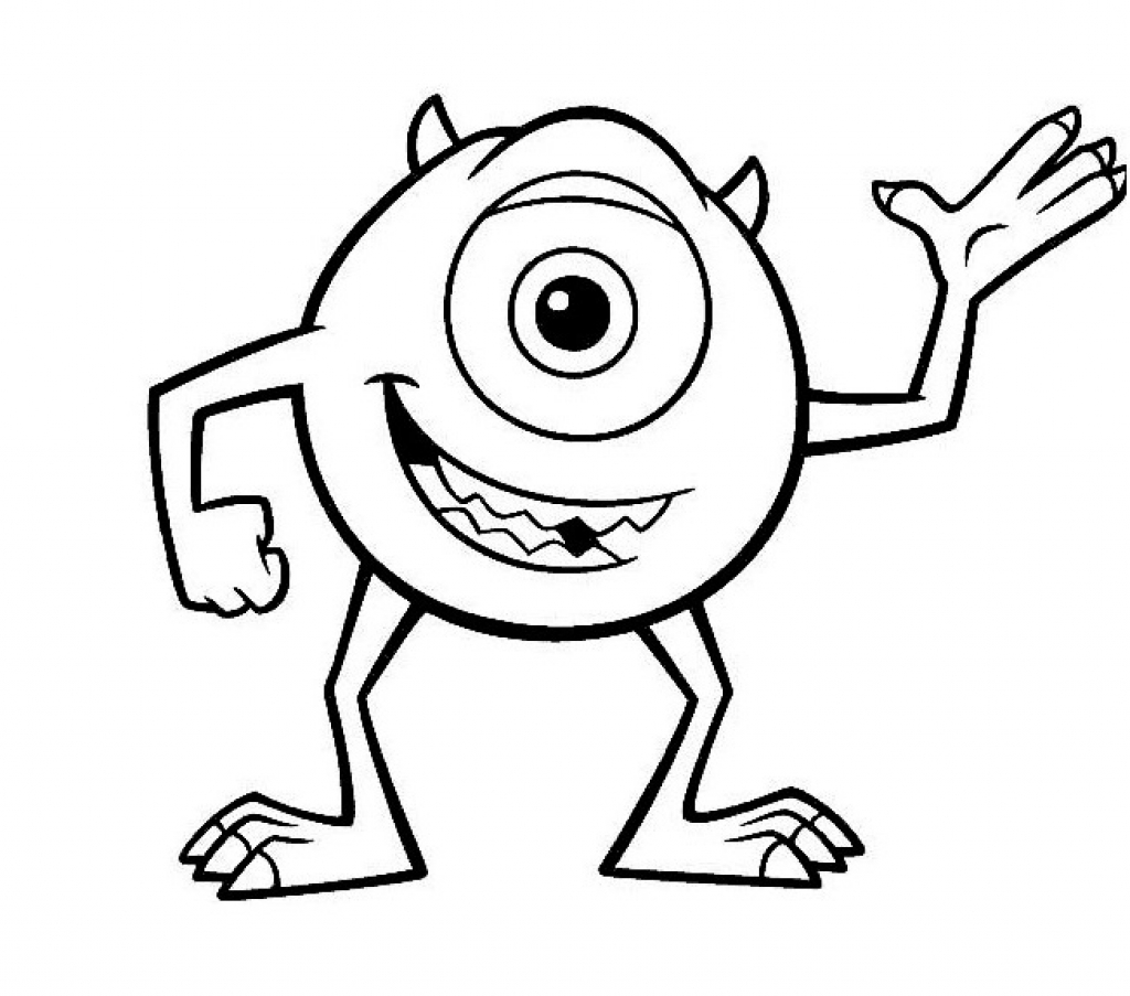 1024x903 Monster Inc Coloring Pages