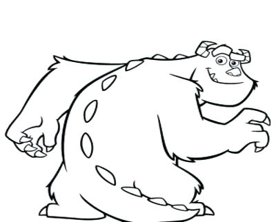 400x322 Mike Wazowski Coloring Pages