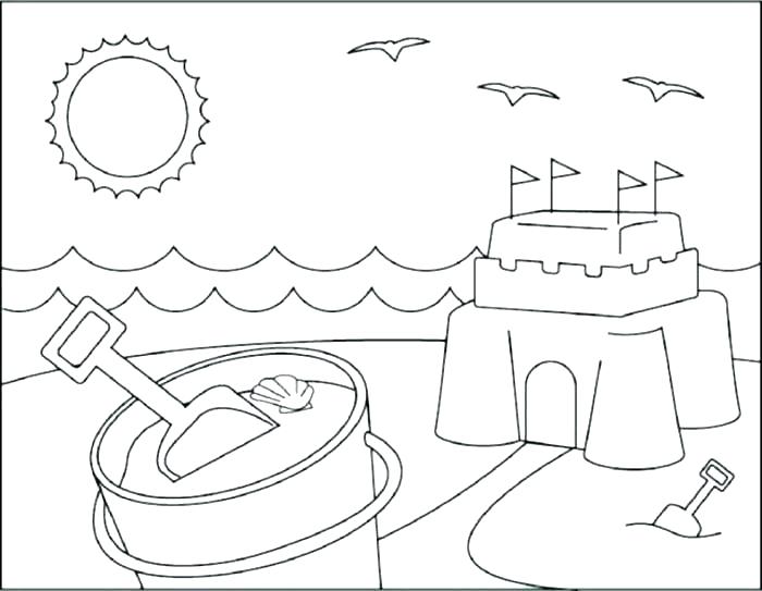 700x543 Coloring Pages For Summer Coloring Pages Summer Beach Coloring