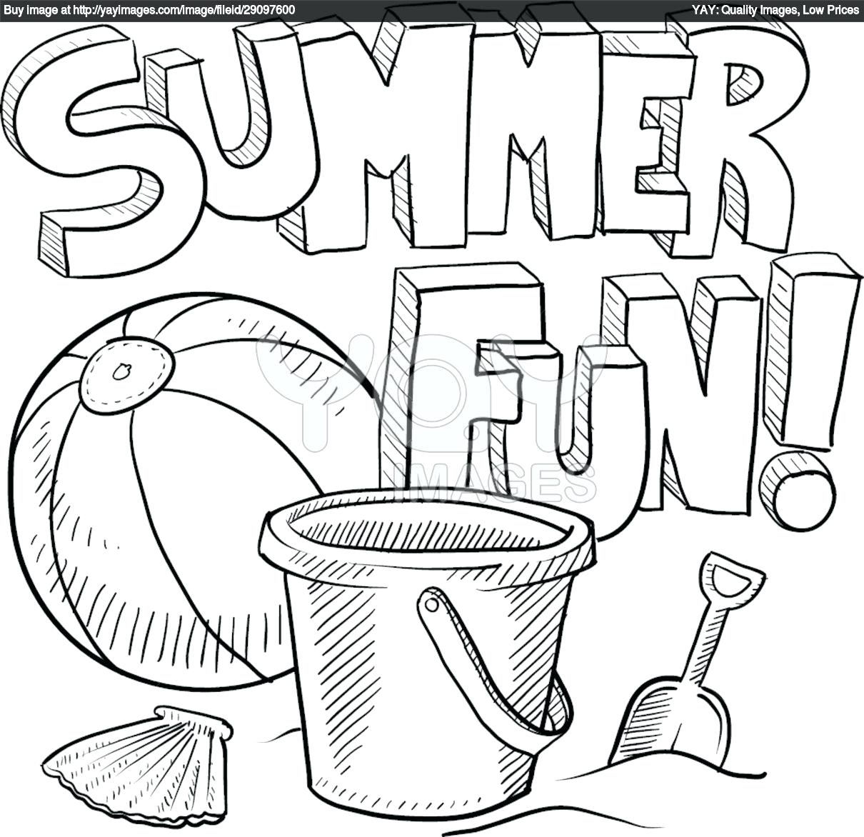 1210x1172 Beach Coloring Page