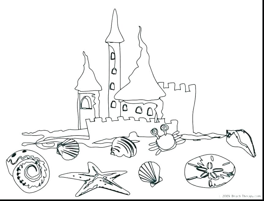 863x657 Printable Beach Coloring Pages