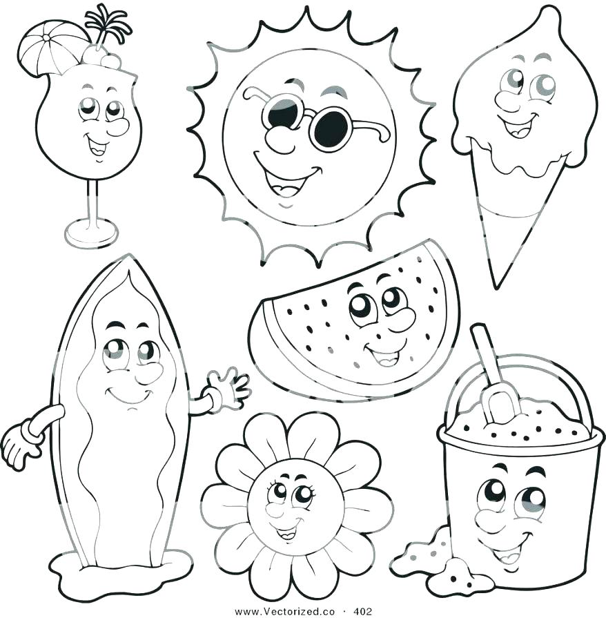 878x895 Colouring Pages Summer Clothes Coloring To Print Printable