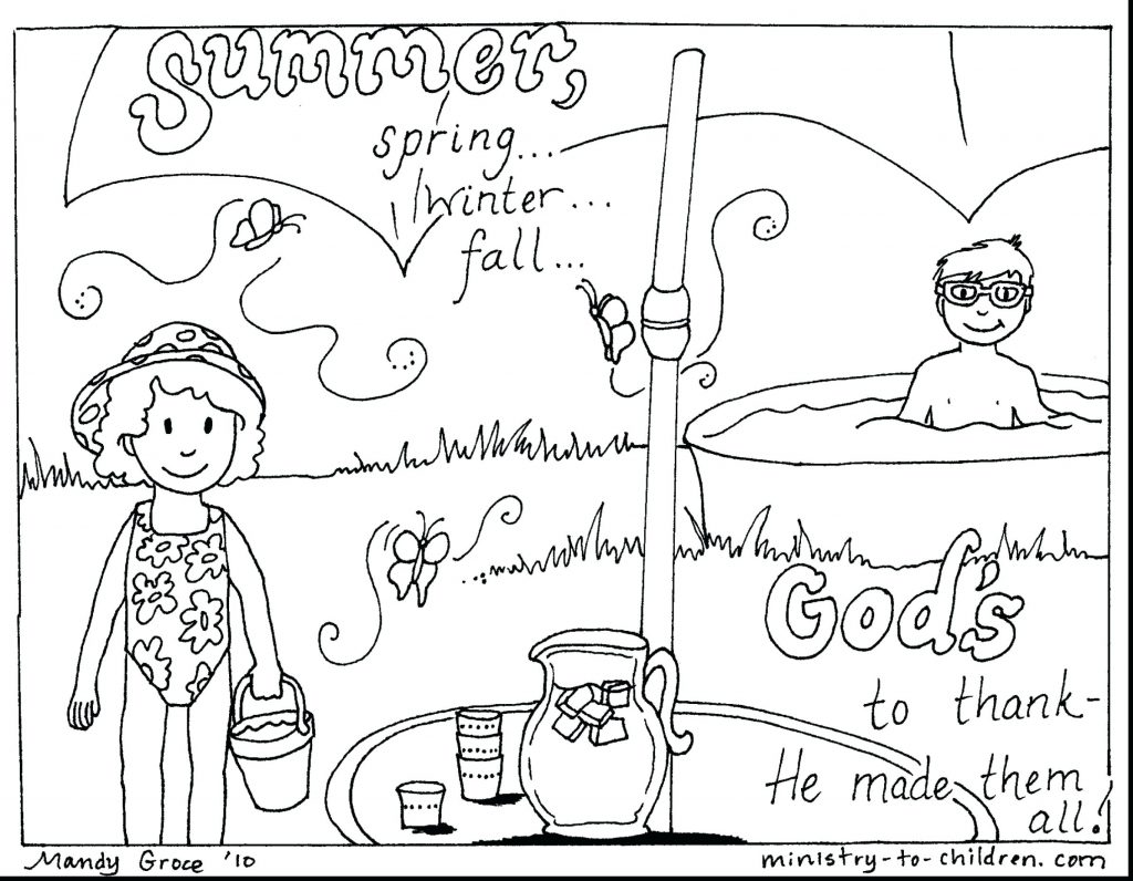 1024x796 Focus Coloring Pages Of Summer Clothes Colou