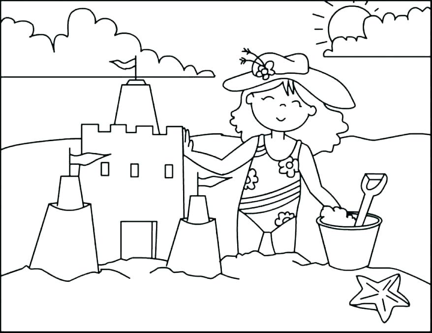 878x677 Summer Coloring Pages