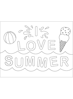 238x320 Summer Coloring Pages