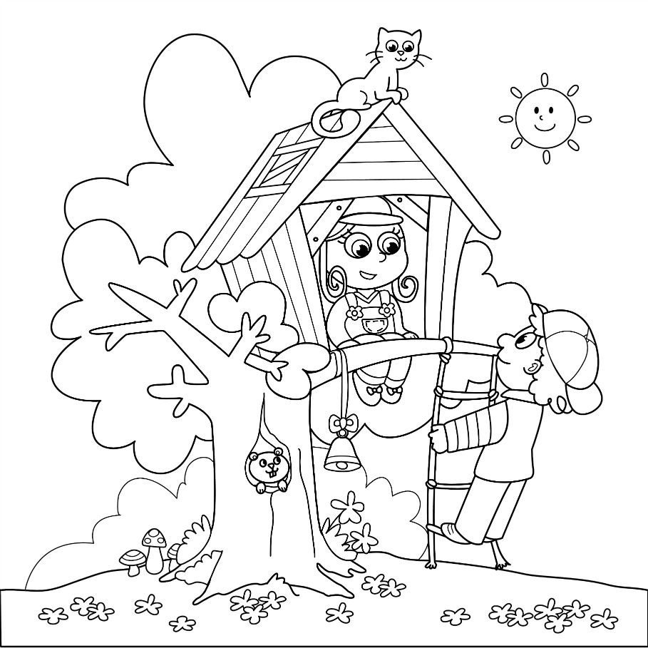 909x909 Summer Coloring Pages For Older Kids