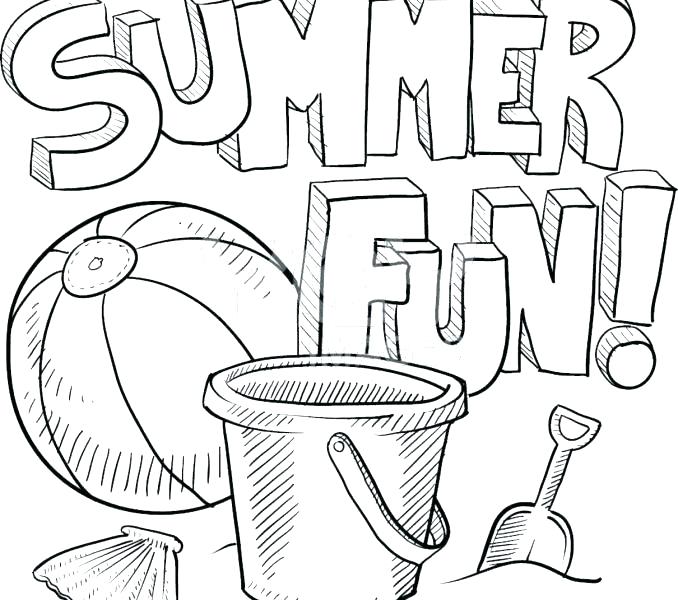 678x600 Summer Colouring Pages For Toddlers Kids Coloring Summer Color