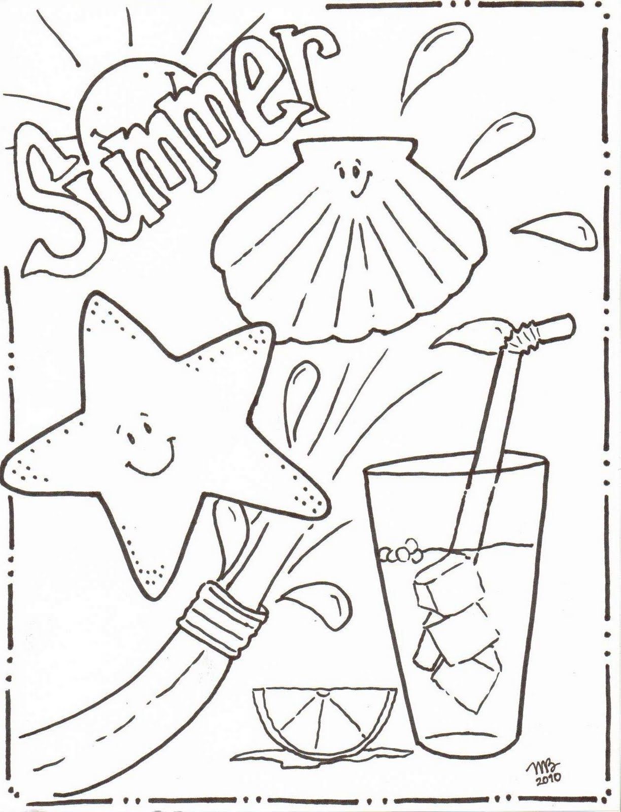 1224x1600 Summer Coloring Pages Printable