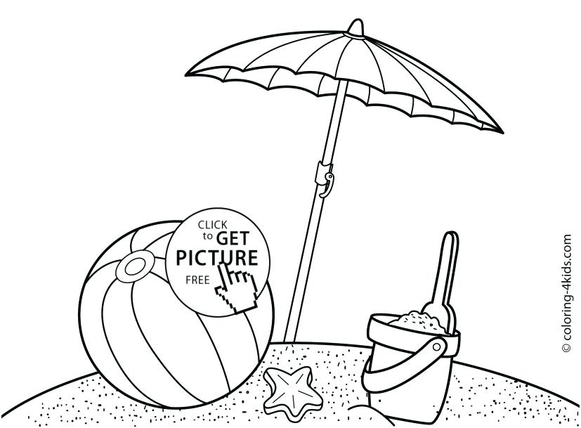 827x609 Beach Coloring Pages To Print Summer Coloring Pages To Print