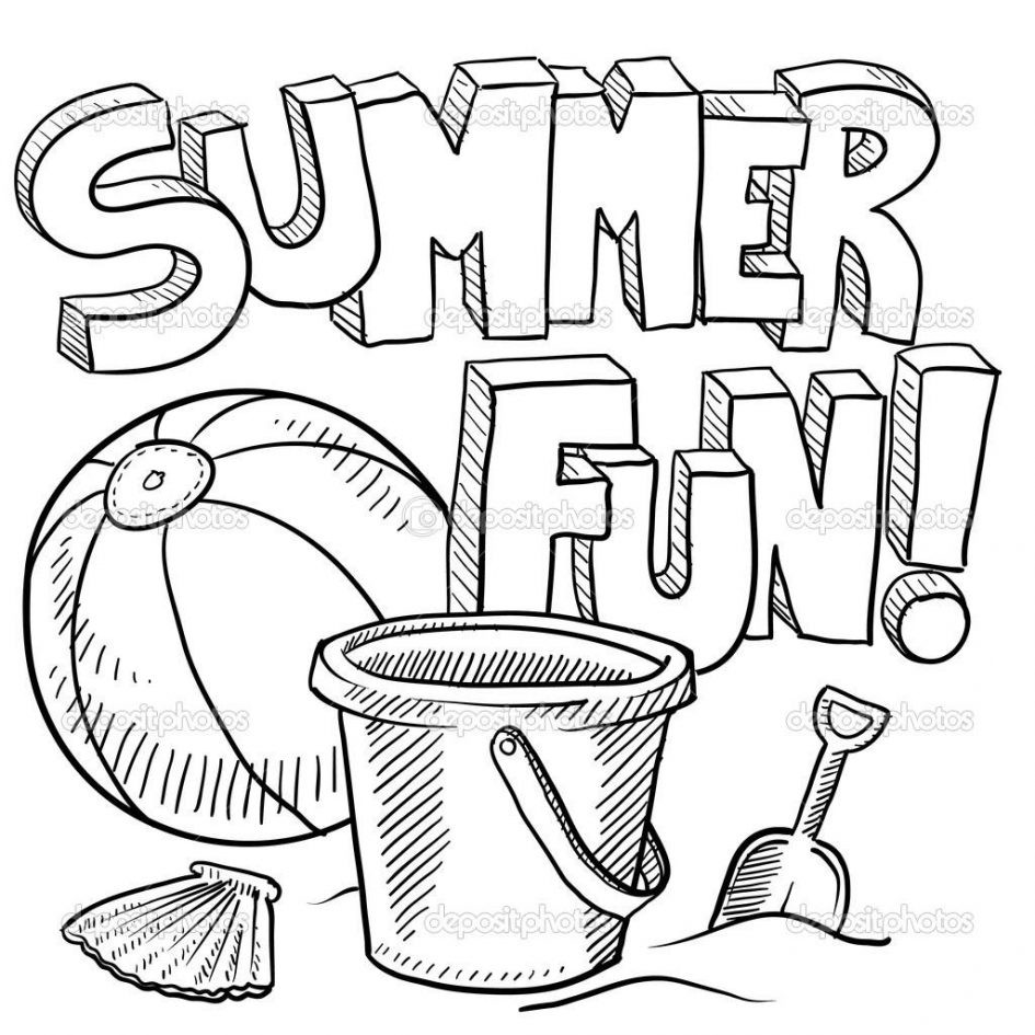 945x945 Cool Summer Coloring Pages Printable Mothermayiblog Summer