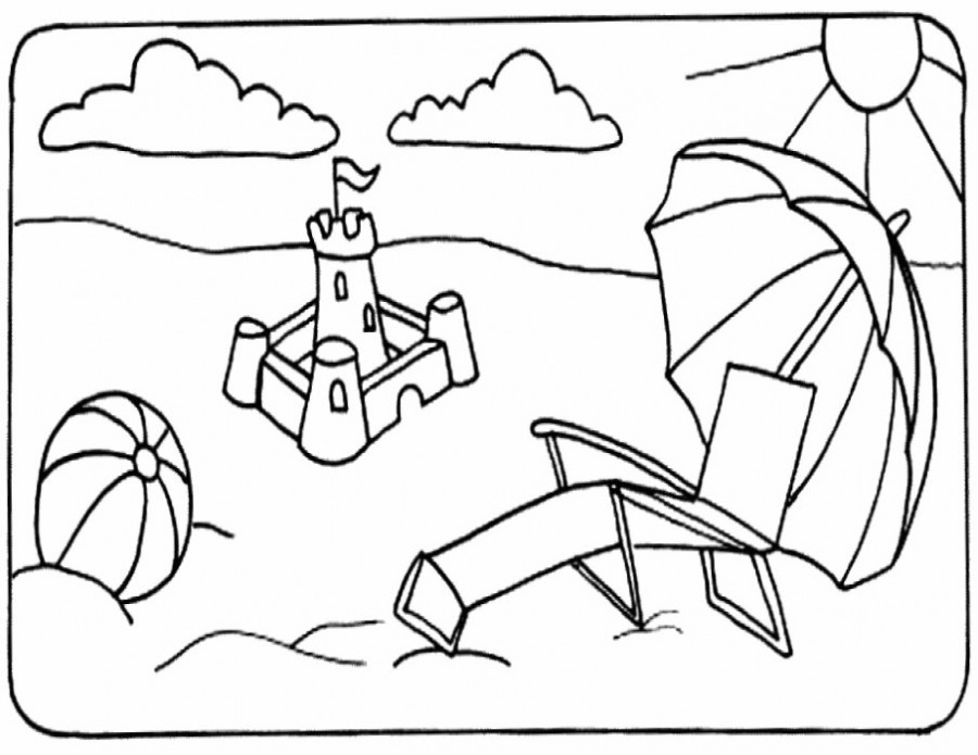 900x695 Summer Coloring Pages To Download And Print For Free