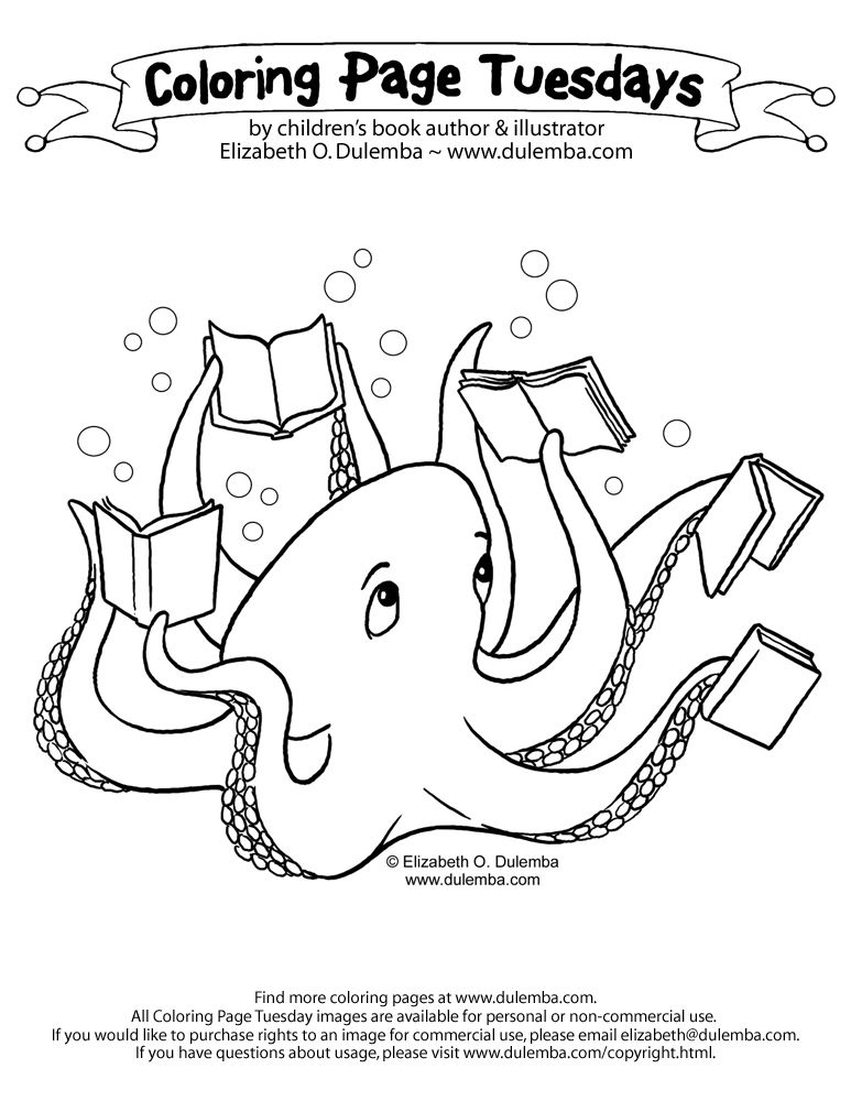 773x1000 Octopus Big In Summer Reading Coloring Pages