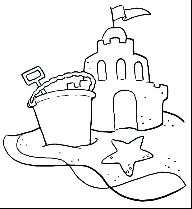618x674 Beach Scene Coloring Pages Coloring Pages Beach Scenes Ball