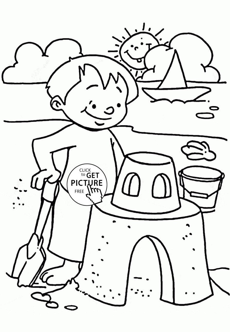 893x1286 Incredible Summer Beach Coloring Pages Pict Of Trends And Scene