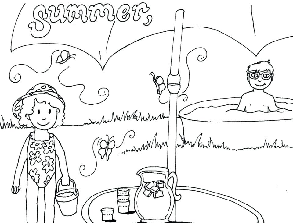 960x732 Seasons Coloring Pages Happy Spring Coloring Page For Kids Seasons