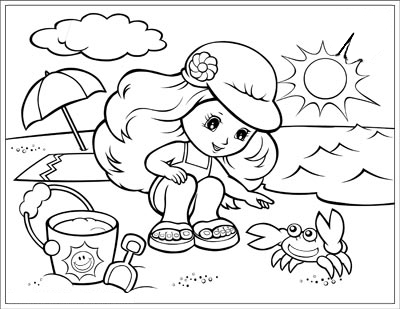 400x309 Summer Season Coloring Pages
