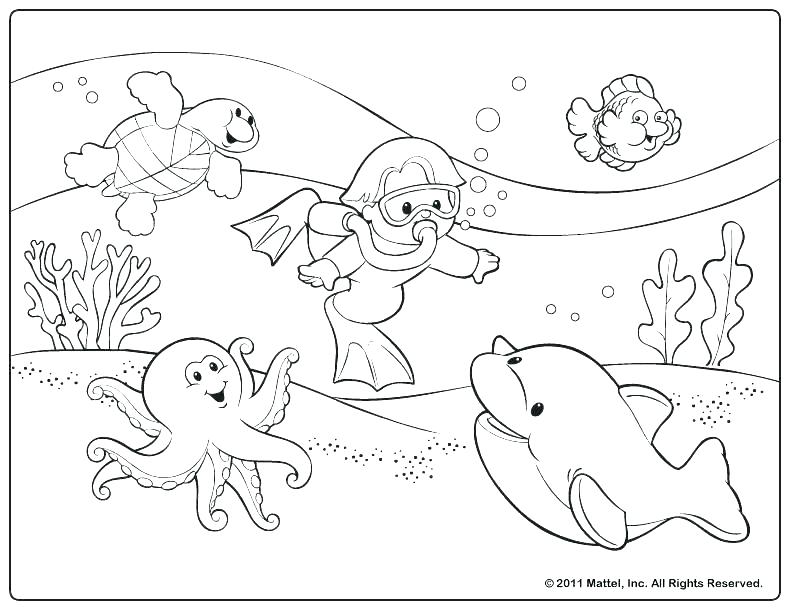 792x612 Summer Season Coloring Pages