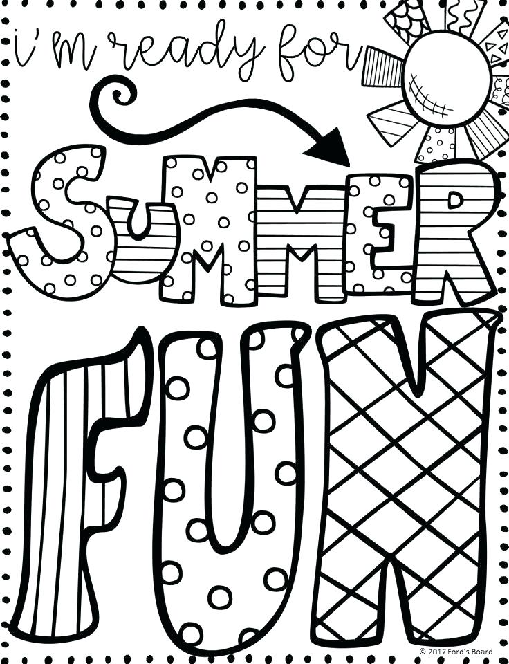 736x960 Coloring Pages For Summer Glamorous Free Summer Coloring Pages