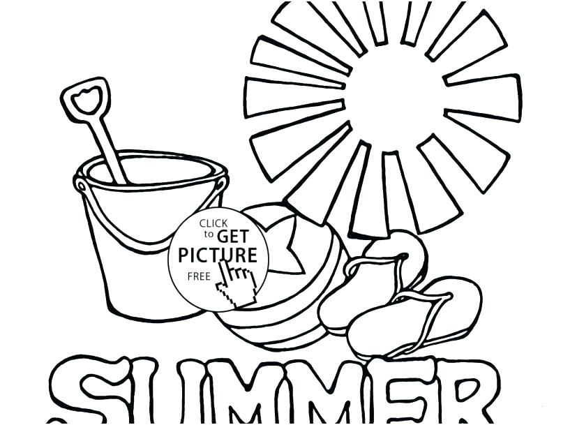 827x609 Free Printable Summer Coloring Sheets Summer Coloring Pages