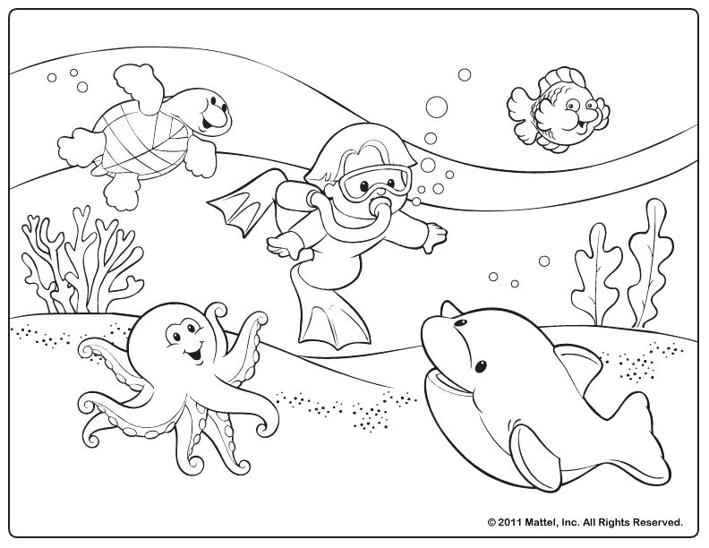792x612 Summer Coloring Sheets For Kids Free Summer Coloring Pages