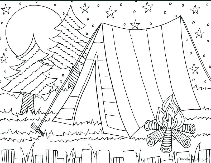800x620 Beach Coloring Page